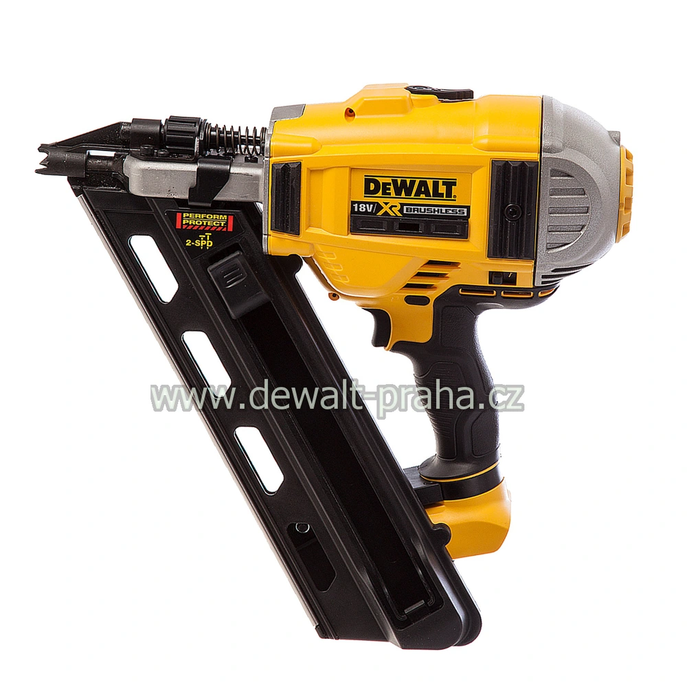 DCN692N DeWALT bezuhlíková dvourychlostní hřebíkovačka 90 mm bez baterie a nabíječky