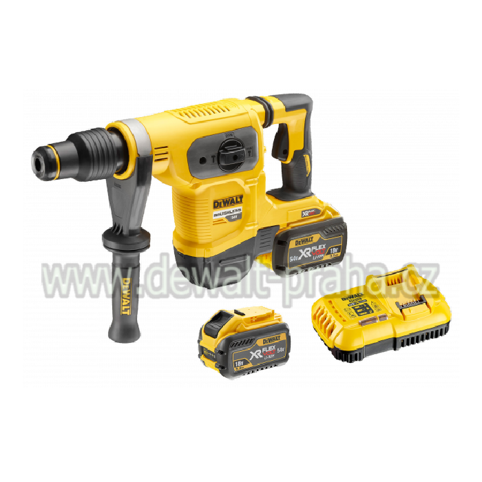 DCH481X2 DeWALT Aku kombinované kladivo 2x 9,0Ah SDS-max XR FLEXVOLT 54V