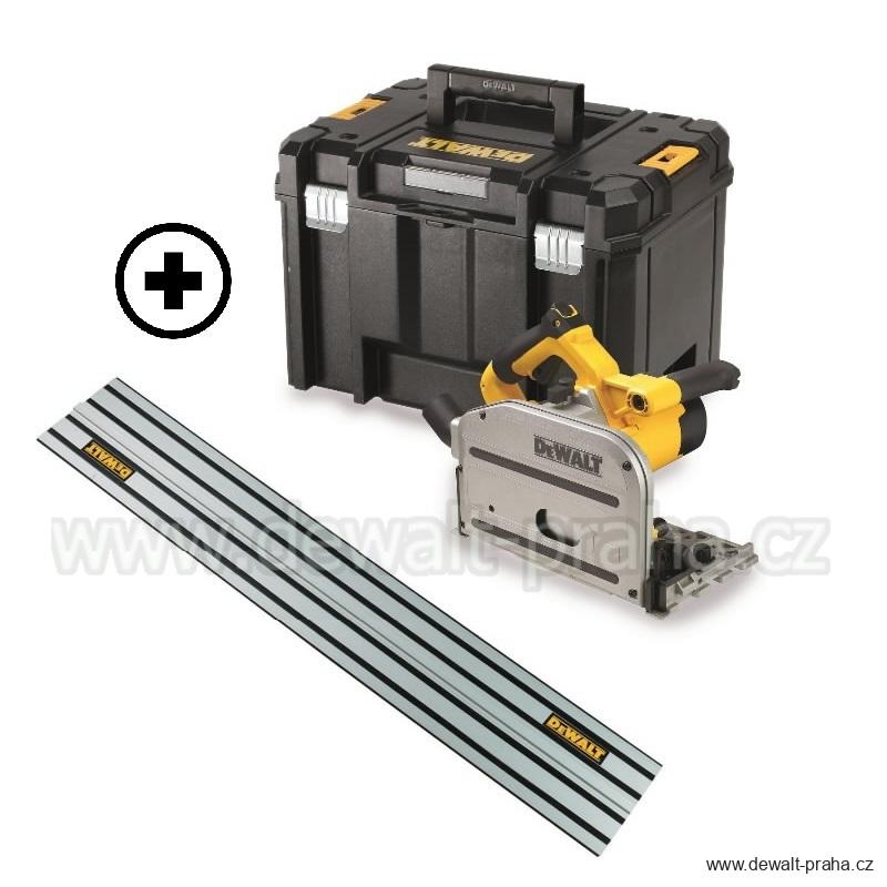 DWS520KTR DeWALT ponorná kotoučová pila 59 mm s 1,5m Vodící lištou DWS5022