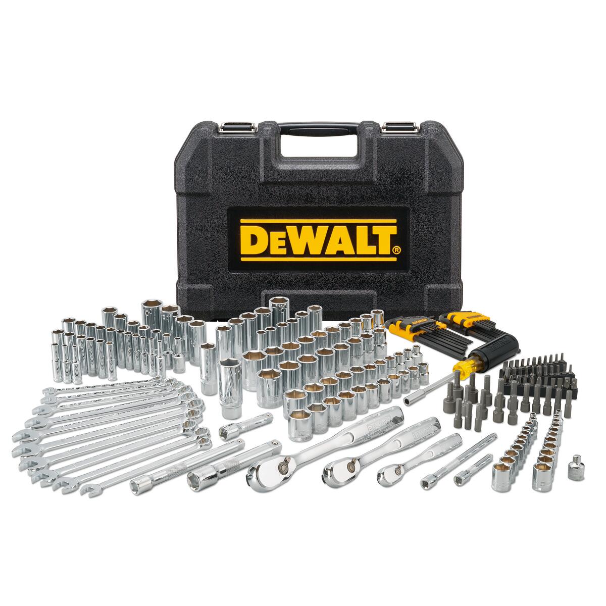 DWMT81534-1 DeWALT 205 dílna gola sada hlavic a příslušenství 1/4",a 3/8" a 1/2"