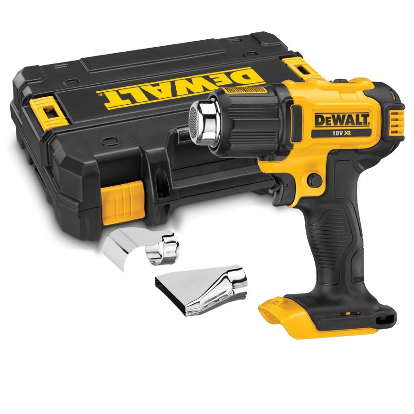 DCE530NT DeWalt Aku horkovzdušná pistole 18V, samostatný stroj v kufru TSTAK