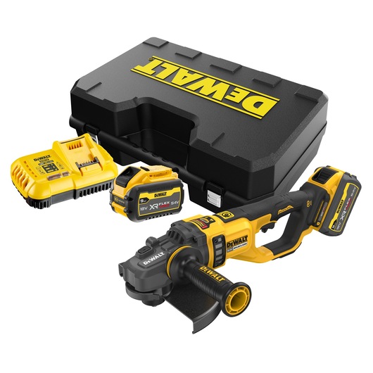 DCG460X2 DeWALT Aku úhlová bruska 230mm, FLEXVOLT 54V 2x9,0 Ah, 3 000 W
