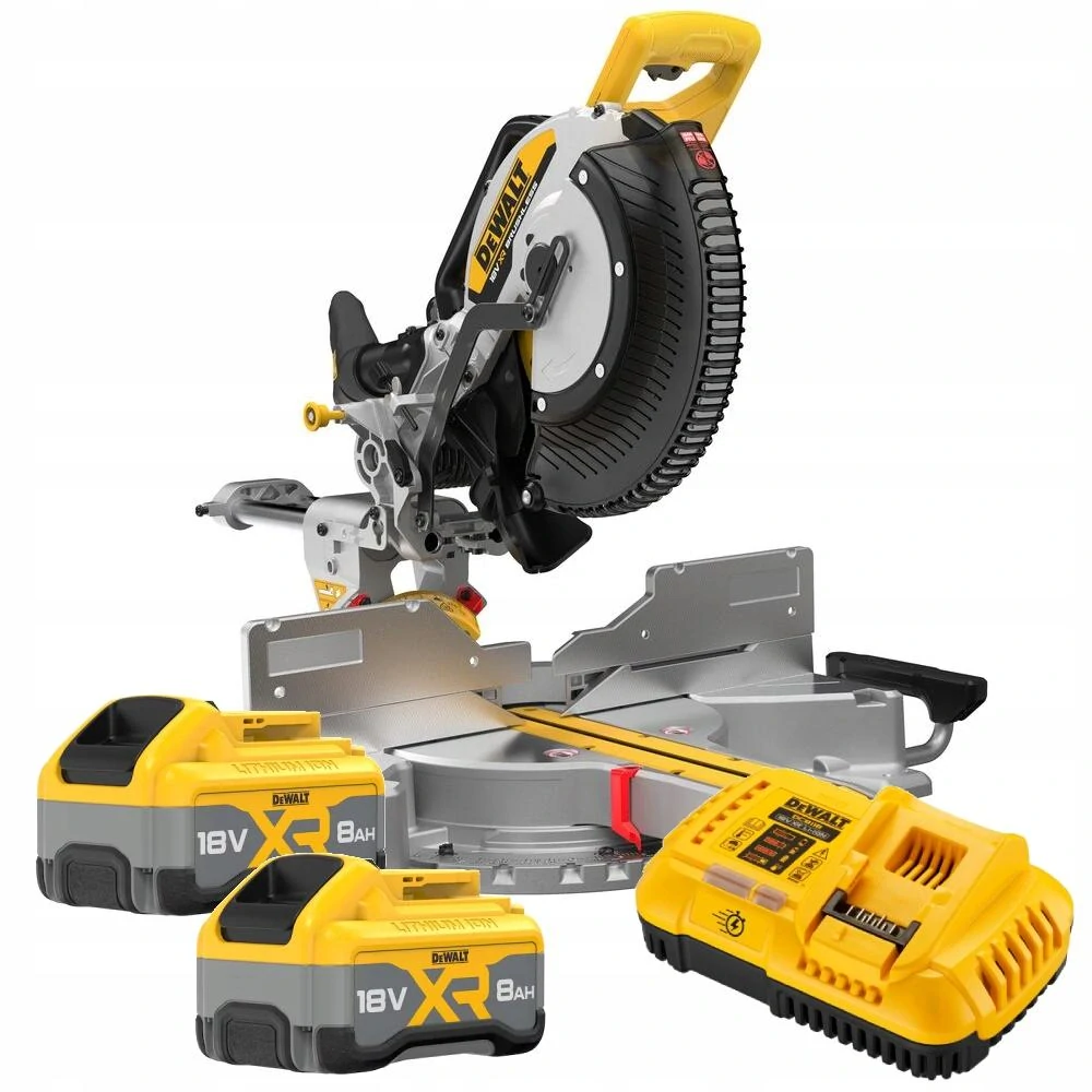 DCS782XW2 DeWALT Aku pokosová pila 18V, 2x 8,0 Ah XR Li-Ion