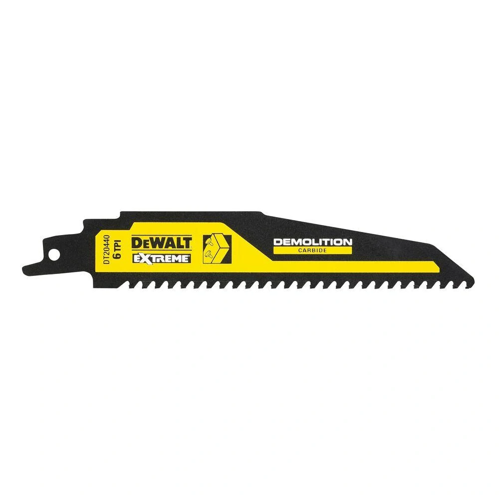 DT20440 DeWALT EXTREME Karbidový demoliční pilový list na dřevo s hřebíky, 152 mm