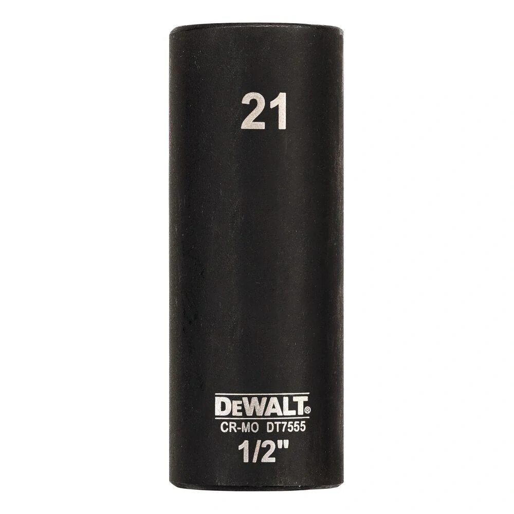 DT7555 DeWALT Nástrčný rázový klíč dlouhý 1/2" 21/78 mm, EXTREME IMPACT