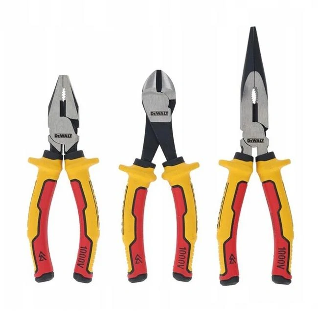 DWHT82811-0 DeWALT Sada 3 kusů kleští pro elektrikáře VDE 1000V