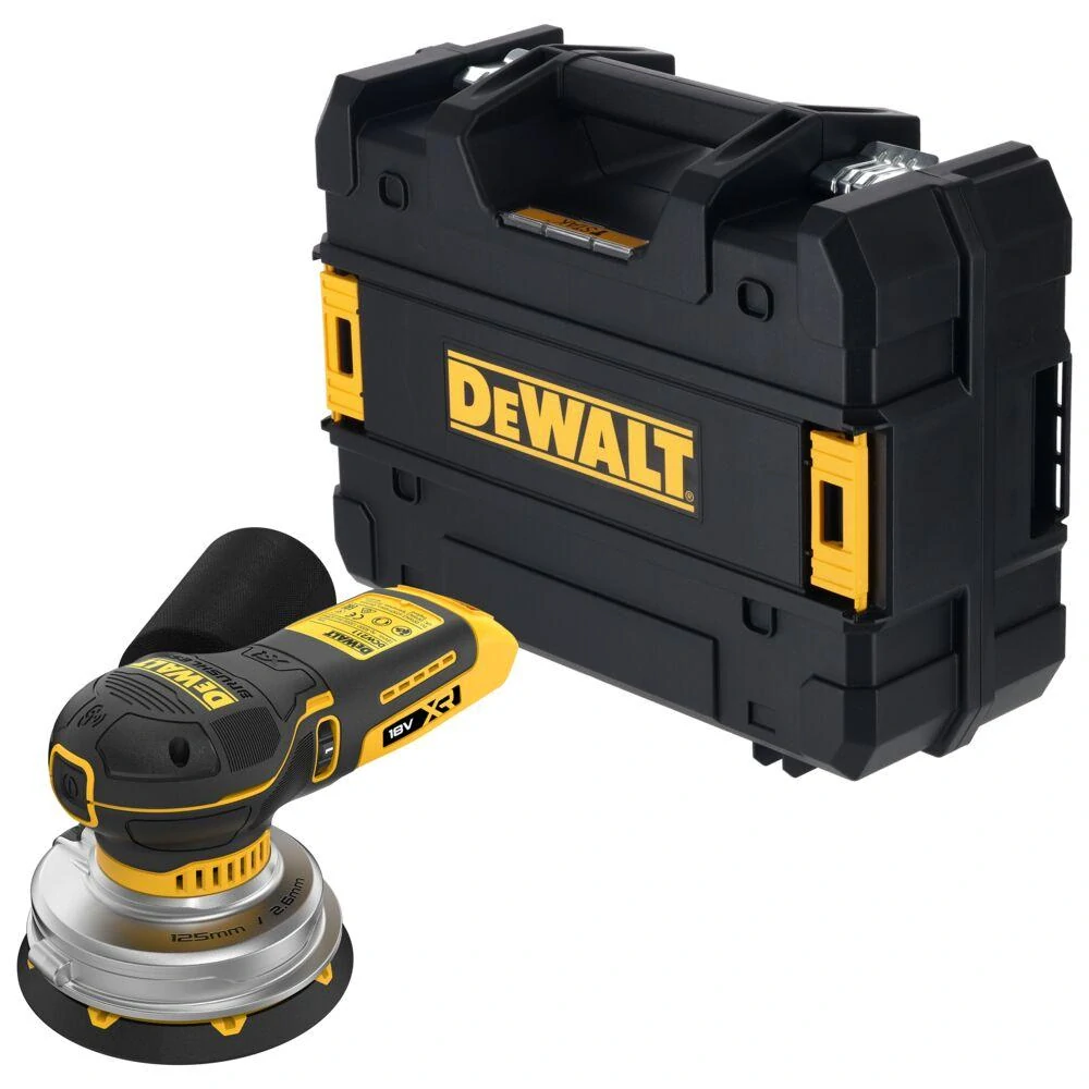 DCW211NT DeWALT aku excentrická bruska 125 mm 18V XR, samostatný stroj v kufru