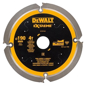 DT1472 DeWALT Pilový kotouč pro cementovláknité a laminátové desky, 190x30mm