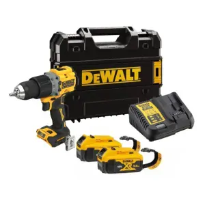 DCD805P2LRT DeWALT Bezuhlíková aku příklepová vrtačka 18 V 2x 5,0Ah XR Li-Ion
