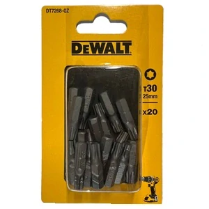 DT7268 DeWALT bity šroubovací Torx T30, délka 25 mm, balení 20 ks