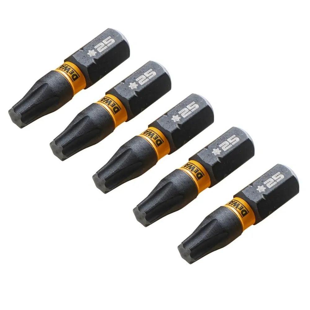 DT7382T DeWALT Sada torzních šroubovacích bitů 5 ks Torx T25 FLEXTORQ, EXTREME