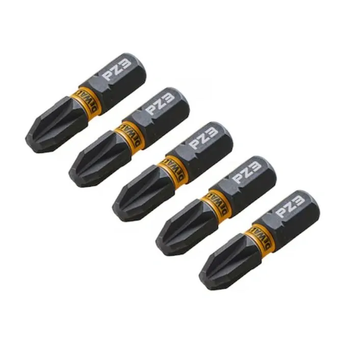 DT7388T DeWALT Sada bitů 5 ks Pozidrive Pz3 EXTREME Torsion