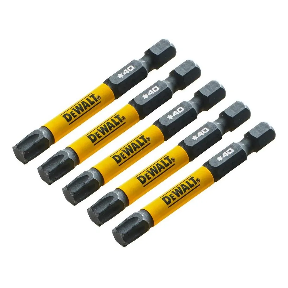 DT7399T DeWALT Sada torzních šroubovacích bitů 5 ks Torx T40 57mm FLEXTORQ, EXTREME