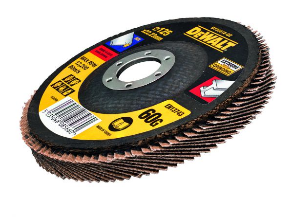 DT30602 DeWALT Brusný lamelový kotouč na kov 125 mm - plochý, 40G Typ 27 Jumbo