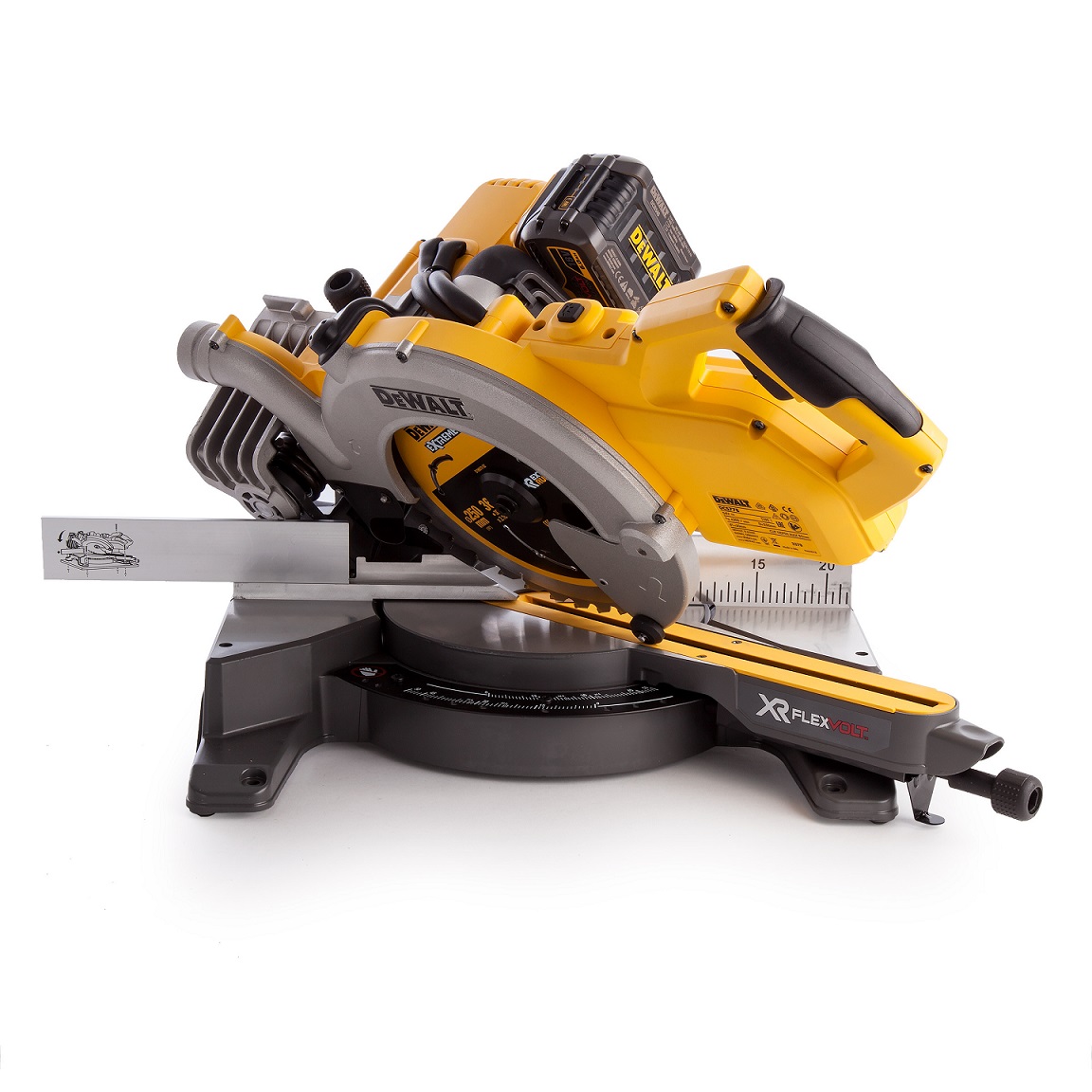 DCS778T2 DeWALT Aku pokosová pila 2x 6,0 Ah XR FLEXVOLT 54V