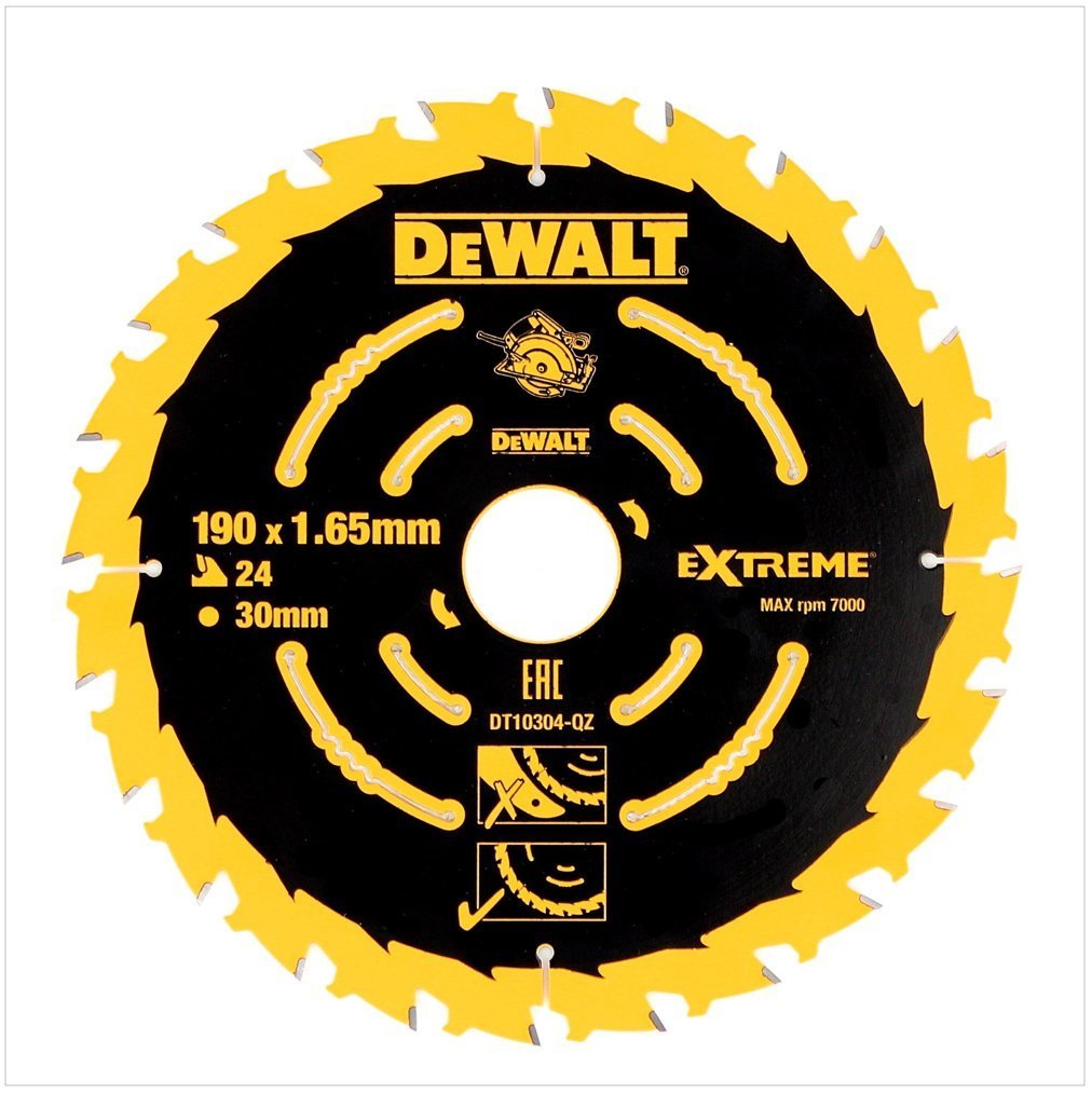 DT10399 DeWALT Sada pilových kotoučů 3ks, 190x30 mm, 24 zubů