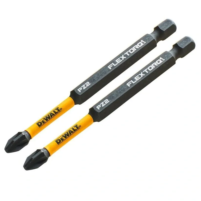 DT70566T DeWALT Prodloužený torzní šroubovací bit PZ2 89 mm, 2 ks, FLEXTORQ, EXTREME