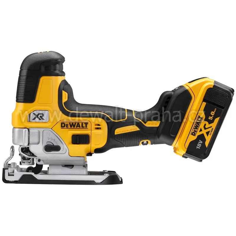 DCS335P2 DeWALT Aku bezuhlíková přímočará pila XR 2x 5,0Ah Li-Ion, v kufru TSTAK