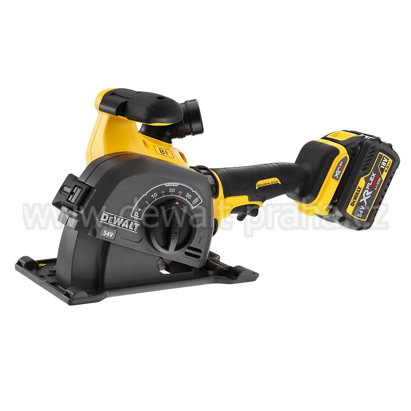 DCG200T2 DeWALT Aku drážkovačka do zdiva bezuhlíková 54V Flexvolt 2x 6,0Ah, TSTAK