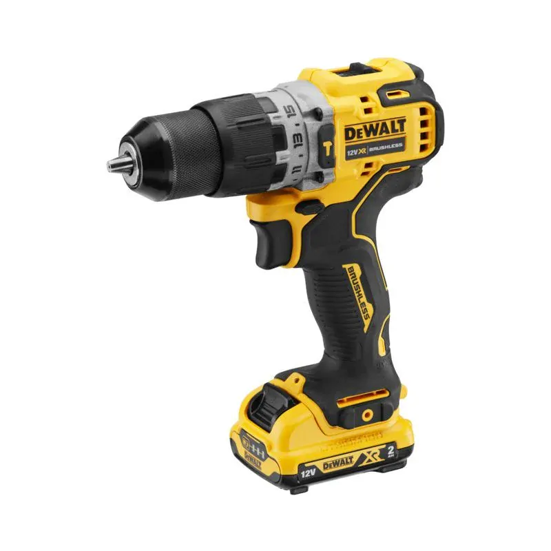 DCD706D2 DeWALT Aku příklepová vrtačka 12V, 2x 2,0Ah, kufr TSTAK