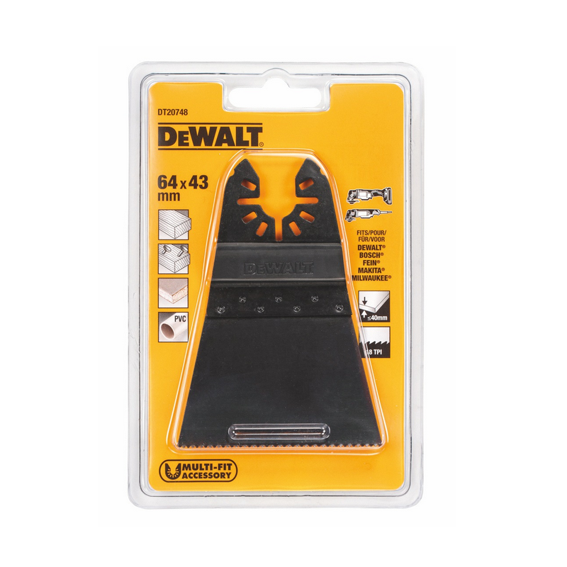 DT20748 DeWALT Bimetalový pilový list 64 mm, dřevo s hřebíky