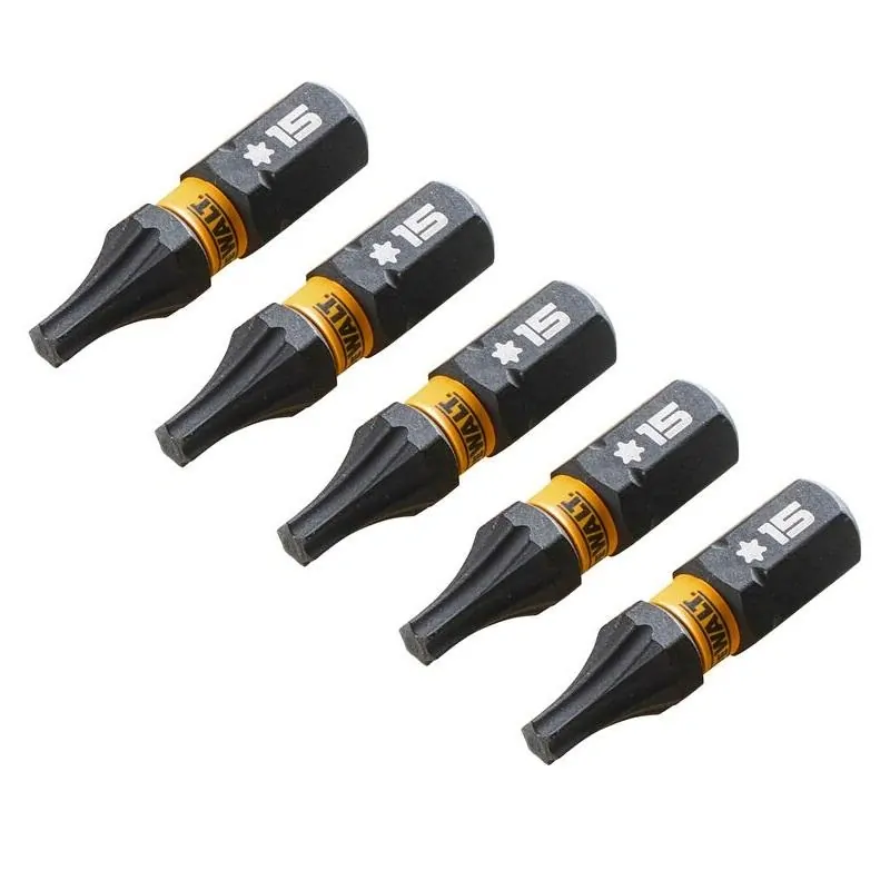 DT7380T DeWALT Sada torzních šroubovacích bitů 5 ks Torx T15 FLEXTORQ, EXTREME