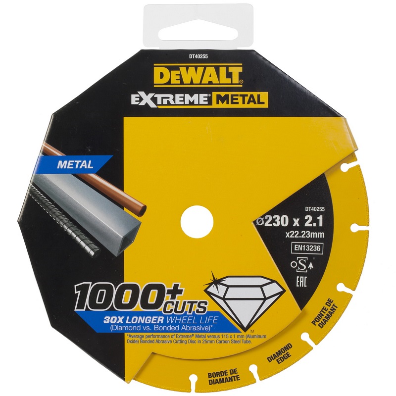 DT40255 DeWALT Diamantový kotouč EXTREME METAL 230 mm na řezání kovu