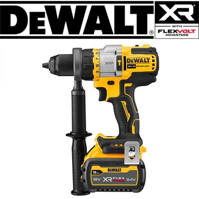 DCD999X1 DeWALT aku bezuhlíková XRP příklepová vrtačka 18V 1x 9,0Ah, XR FLEXVOLT Advantage