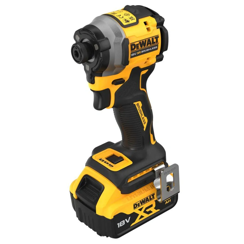 DCF850P2T DeWALT Aku bezuhlíkový rázový utahovák 1/4", 205Nm, 18V XR 2x 5,0Ah Li-Ion, TSTAK