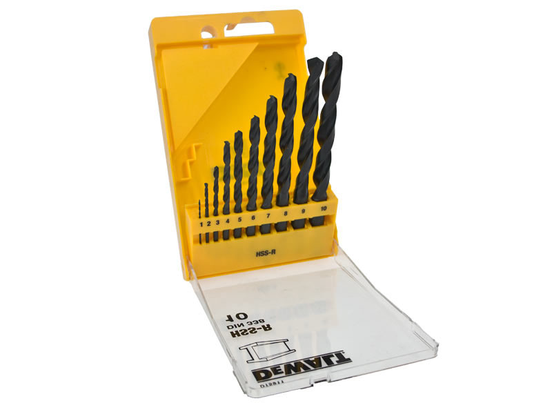 Sada vrtáků do kovu 10ks HSS DeWALT - DT5911