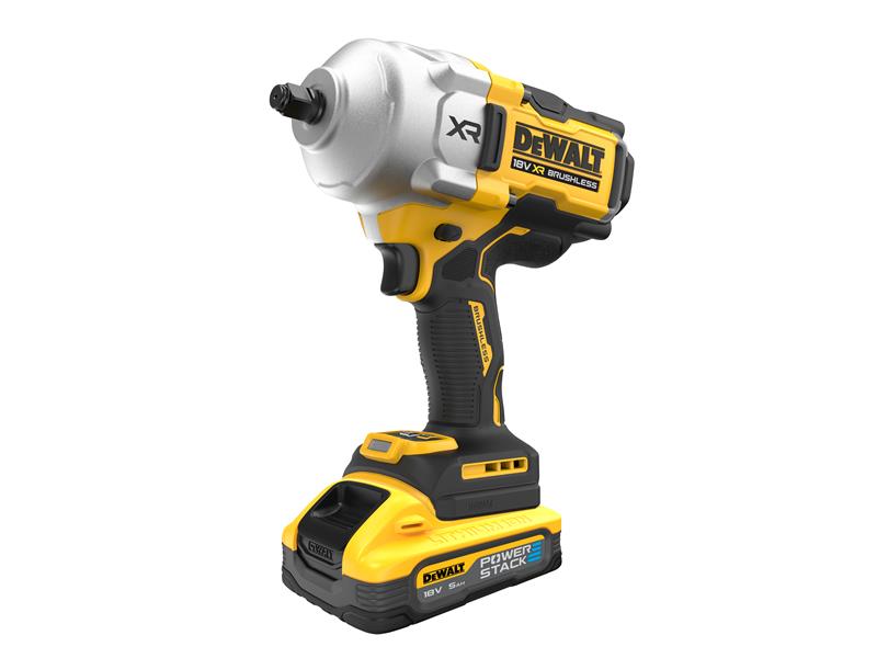 DCF961H2T DeWALT Aku bezuhlíkový rázový utahovák 1/2" 18V XR 5,0 Ah POWERSTACK