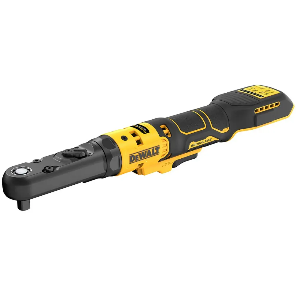 DCF510E2G DeWALT Aku ráčna s 1/2" a 3/8" s čtvercovou výměnnou hlavou XR 18V Powerstack 2x1,7Ah
