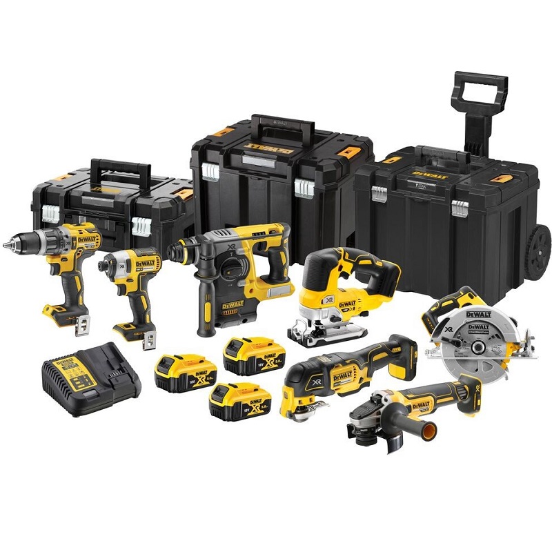 DCK755P3T DeWALT AKU kombinovaná sada XR 18V, 3x 5,0Ah Li-Ion, 3x TSTAK