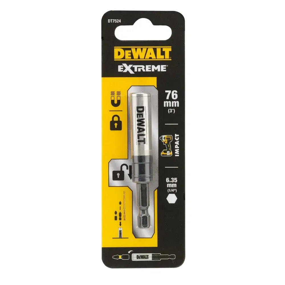 DT7524 DeWALT Rychloupínací magnetický držák nástavců / bitů, 76 mm