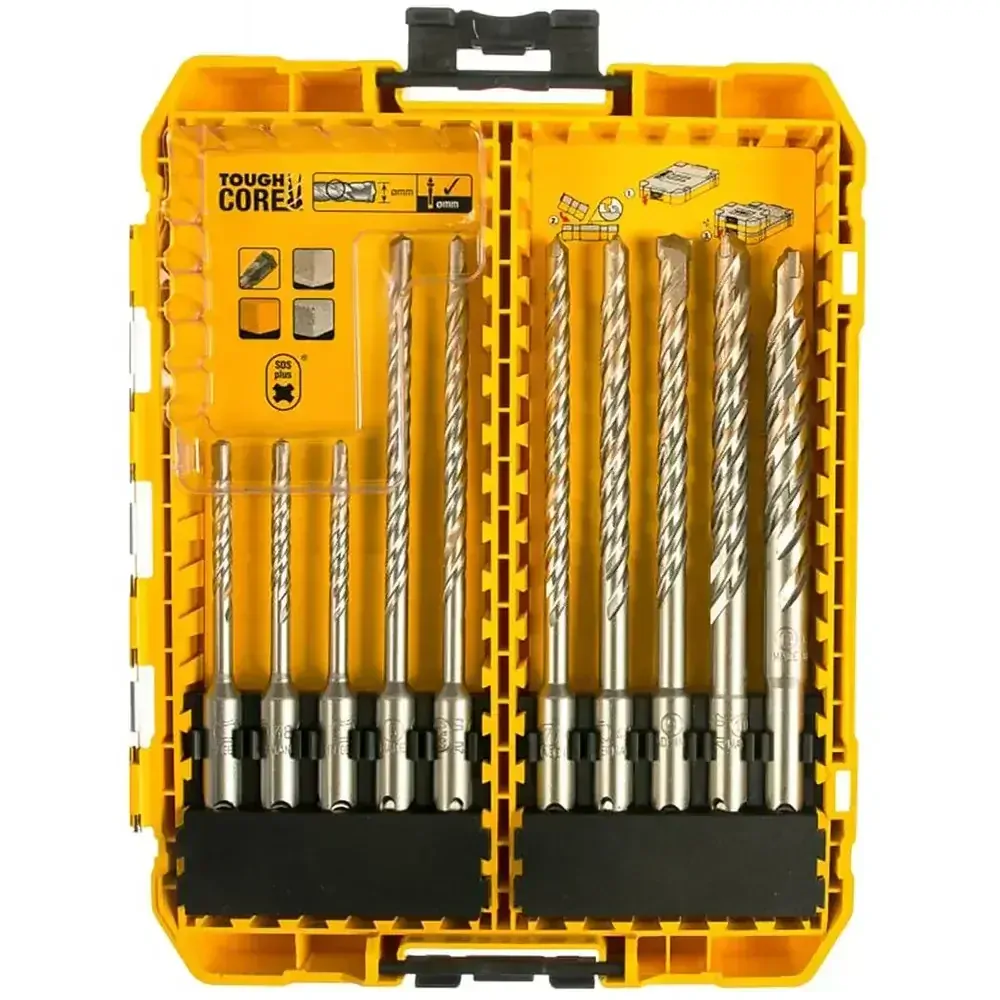 DT70753 DeWALT Sada vrtáků SDS Plus do zdiva 10ks v pouzdře Medium TOUGH CASE