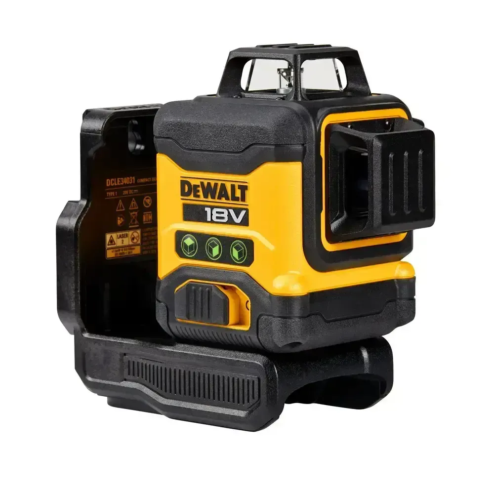 DCLE34031N DeWALT Aku křížový laser zelený 3x 360° 18V, v kufru, samostatný stroj