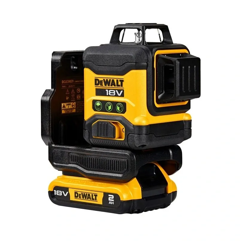 DCLE34031D1 DeWALT Aku křížový laser zelený 3x 360° 18V 2,0 Ah, v kufru