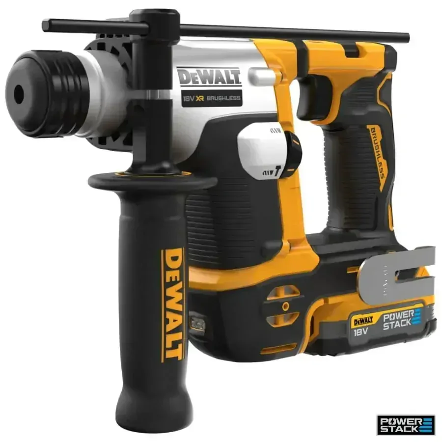 DCH172E2T DeWALT Aku bezuhlíkové vrtací kladivo SDS-Plus XR 18 V, 2x 1,7Ah POWERSTACK, TSTAK