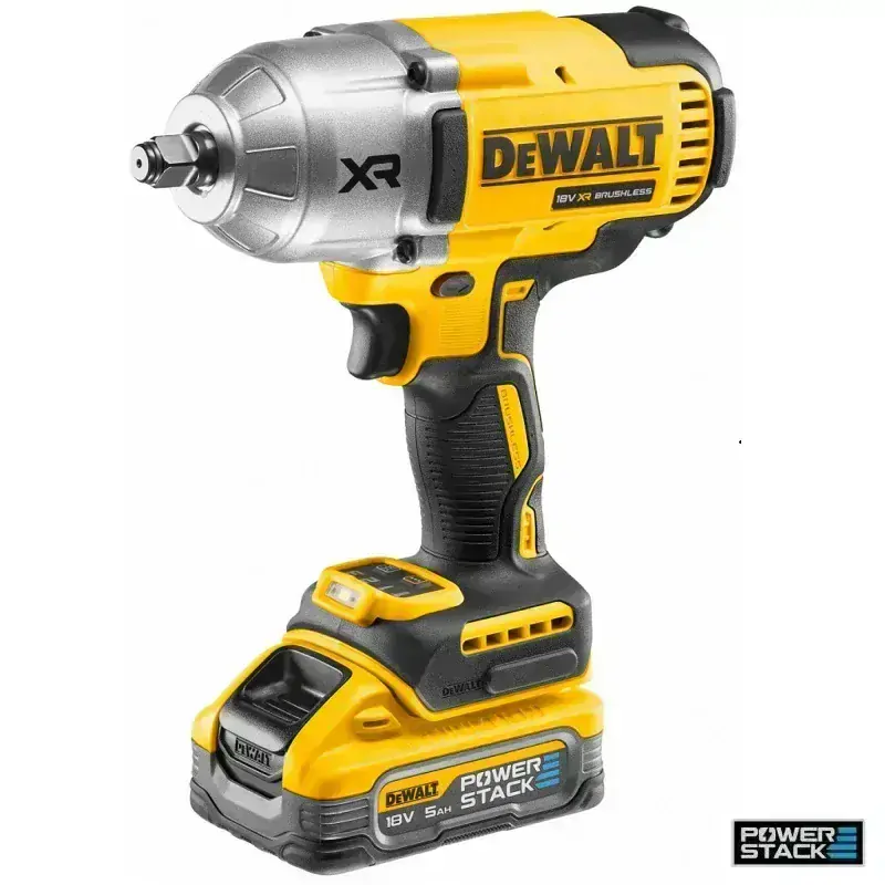 DCF900H2T DeWALT Aku rázový utahovák 1355Nm, 4-rychlostní, 18V XR 2x 5,0 Ah POWERSTACK, TSTAK