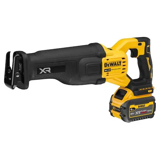 DCS386T1 DeWALT Aku mečová pila,bezuhlíková, 18V XR ADVANTAGE 1x 6,0 Ah FLEXVOLT, TSTAK