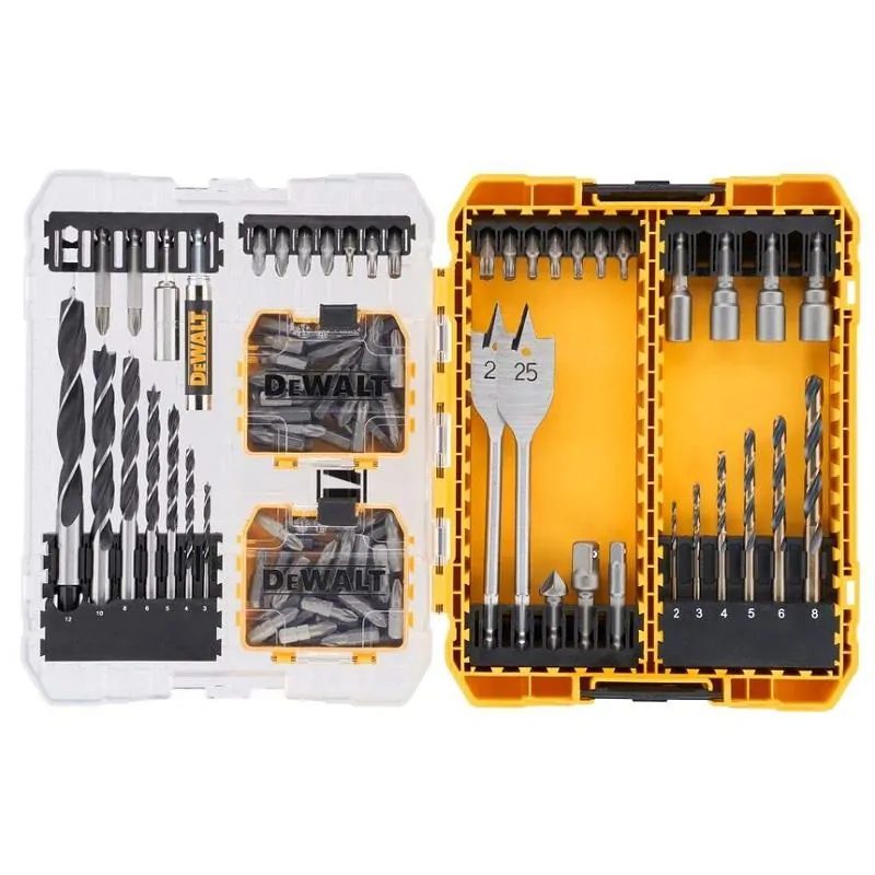 DT70784 DeWALT 100 dílná sada bitů a vrtáků v Tough Case