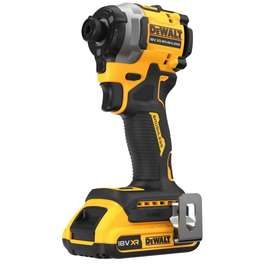 DCF850D2T DeWALT Aku bezuhlíkový rázový utahovák 1/4", 205Nm, 18V XR 2x 2,0Ah Li-Ion, TSTAK