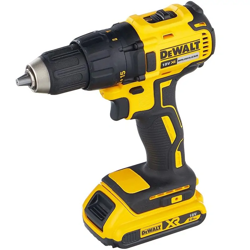 DCD777D2T DeWALT Aku bezuhlíková vrtačka / šroubovák XR 18V, 2x Li-Ion 2,0Ah, TSTAK