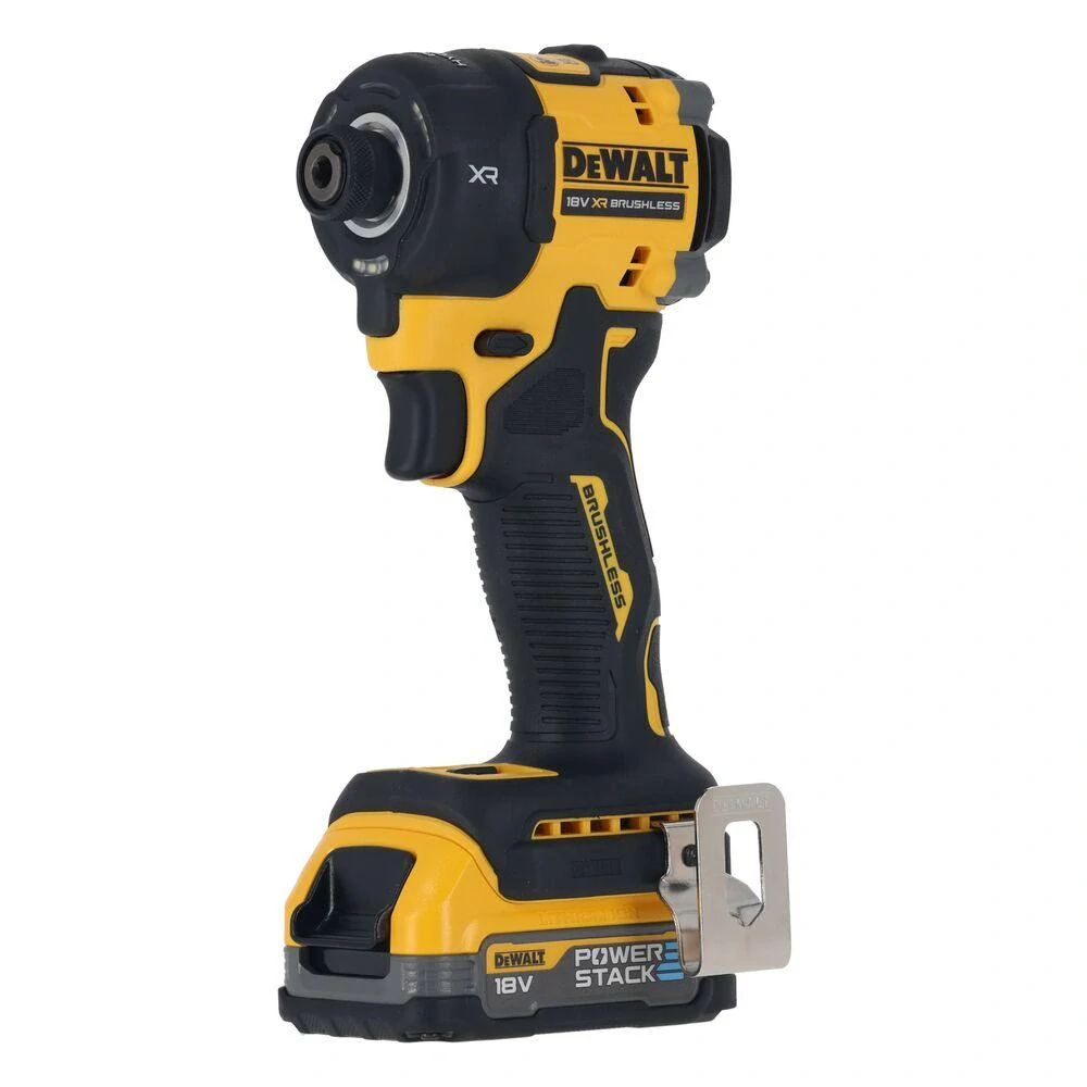 DCF870E2T DeWALT Aku hydraulický rázový utahovák 1/4 s 3 převodovými stupni, 18V Powerstack 2x1,7Ah
