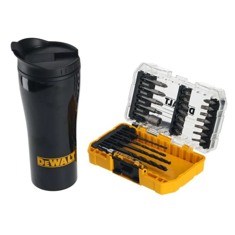 DT70707 DeWALT 25-dílná sada bitů/ vrtáků + termohrnek