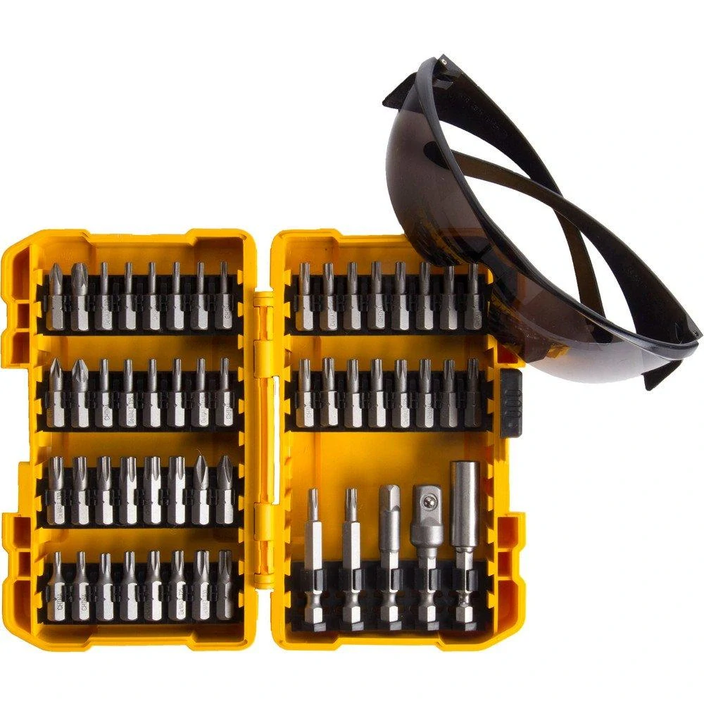 DT71550 DeWALT 53dílná sada bitů s brýlemi