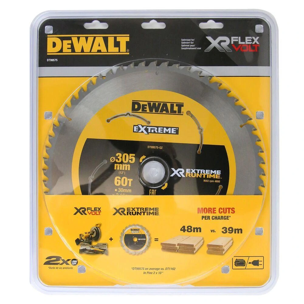 Pilový kotouč 305 x 30 mm, 60 zubů, XR FLEXVOLT DeWALT DT99575