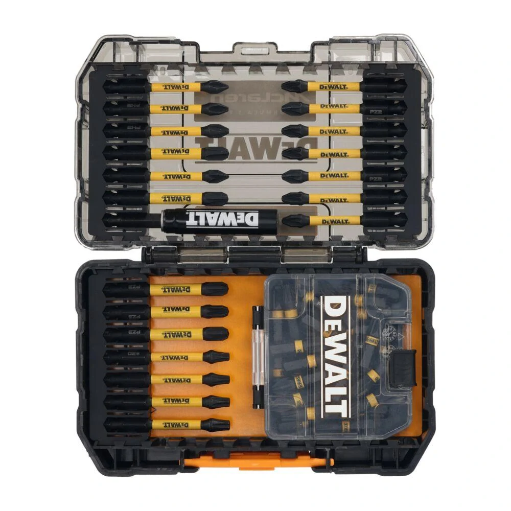 DT70908T-QZ DeWALT FLEXTORQ Limitovaná 51-dílná sada bitů/ šroubovacích nástavců McLaren