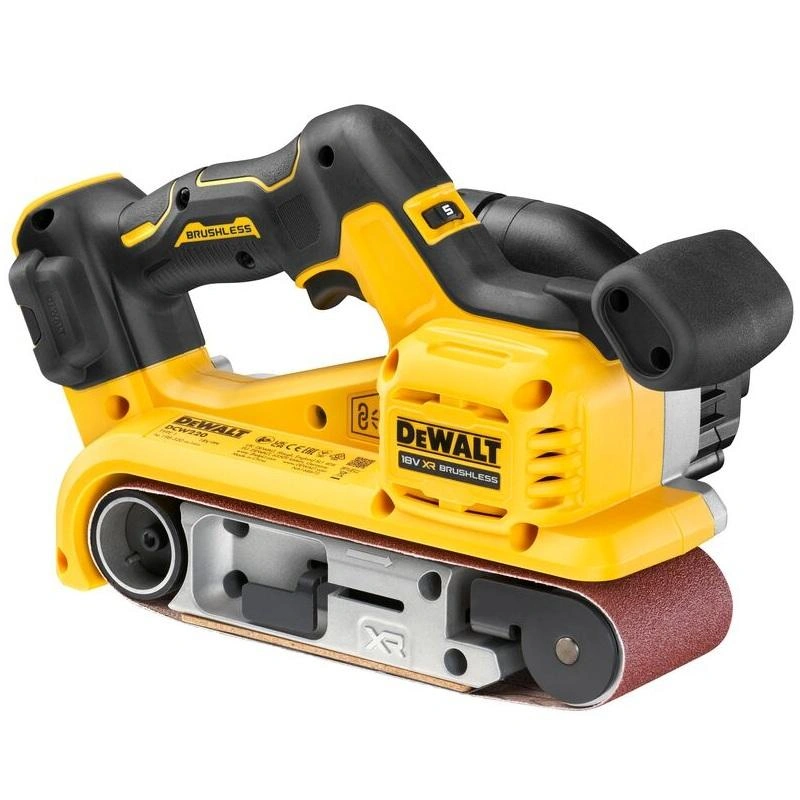 DCW220N DeWALT Elektronická aku pásová bruska 75x533mm 18V XR, samostatný stroj