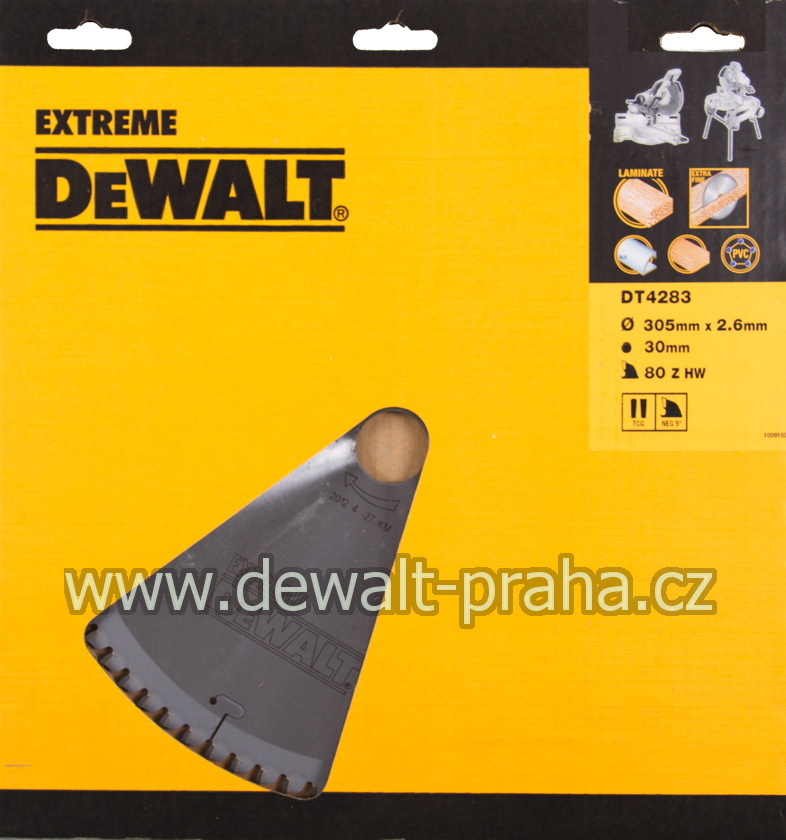 DT4283 DeWALT Pilový kotouč 305x30mm, 80 zubů